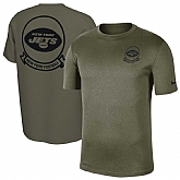 Men's New York Jets Nike Olive 2019 Salute to Service Sideline Seal Legend Performance T Shirt,baseball caps,new era cap wholesale,wholesale hats